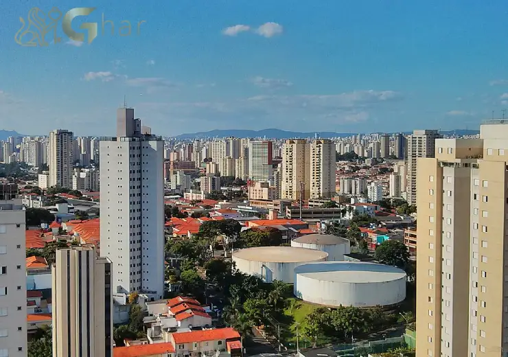 Casas e prédios residenciais na Vila Mascote, bairro da Zona Sul de São Paulo