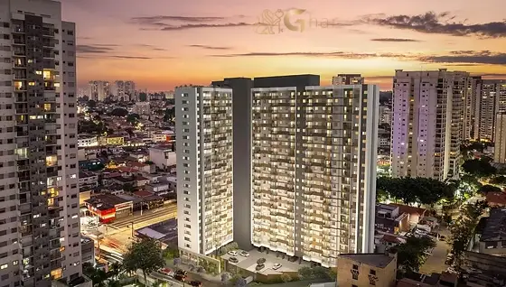 Vista aérea da Vila Mascote, bairro residencial da Zona Sul de São Paulo com imóveis e apartamentos