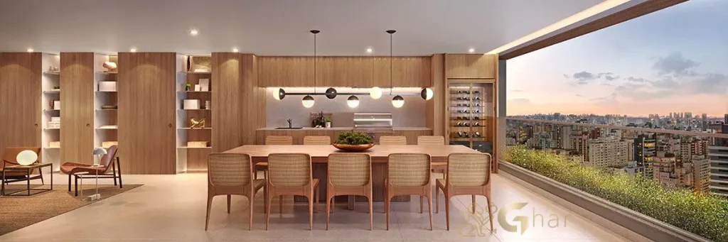 Apartamento decorado do Vinci Moema com terraço gourmet de 197m² em Moema São Paulo