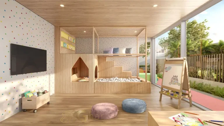 Brinquedoteca do condomínio Vinci Moema com espaço infantil seguro e moderno em Moema São Paulo