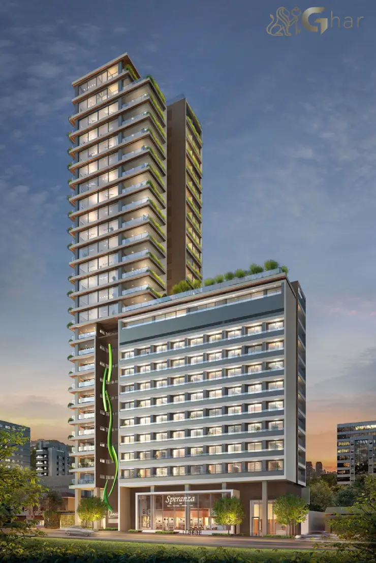 Fachada do condomínio Vinci Studios Moema em São Paulo com arquitetura contemporânea