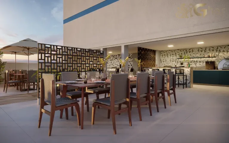 Espaço gourmet do condomínio Yunes Park em Interlagos São Paulo