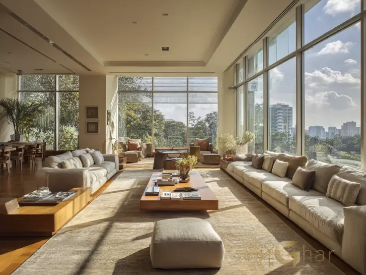 Apartamento de alto padrão em São Paulo, com arquitetura autoral e acabamentos sofisticados