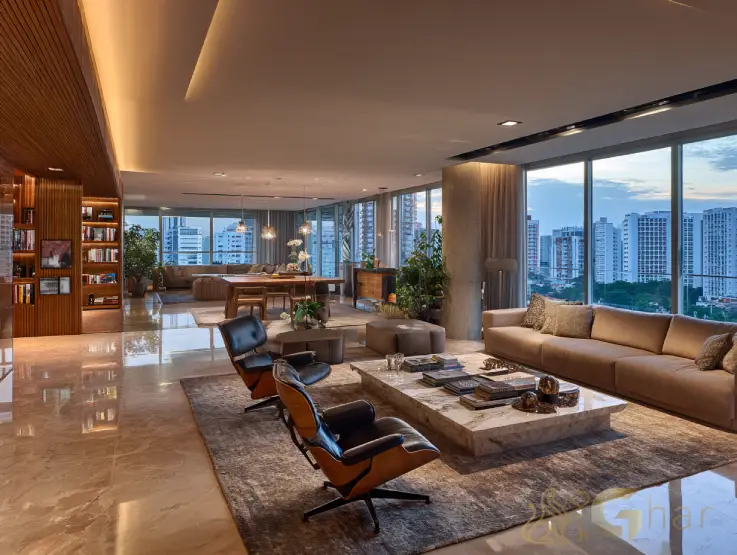 Apartamento de alto padrão à venda no City América, Zona Oeste de São Paulo, com varanda ampla e acabamento sofisticado