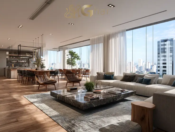 Apartamento moderno à venda no Morumbi Zona Sul São Paulo com design contemporâneo