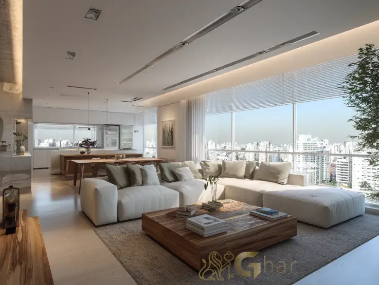 Apartamento moderno na Zona Sul de São Paulo, com design contemporâneo