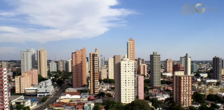 Vista panorâmica do bairro Campo Grande na Zona Sul de São Paulo