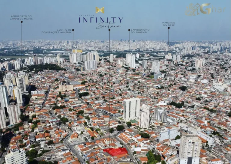 Vista Aérea Do Infinity Santana Na Zona Norte De São Paulo