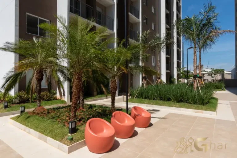 Área externa do condomínio Laguna by Plano&Plano Chácara Santo Antônio