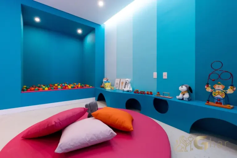 Área infantil da brinquedoteca do Laguna by Plano&Plano São Paulo