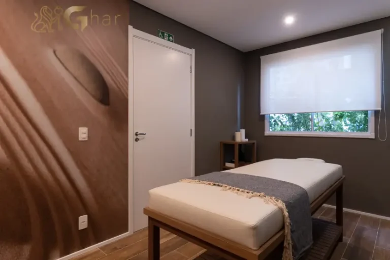 Sala de massagem do Laguna by Plano&Plano na Zona Sul de São Paulo