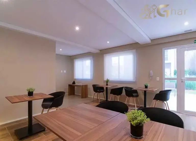 Salão de festas do condomínio Laguna by Plano&Plano na Chácara Santo Antônio