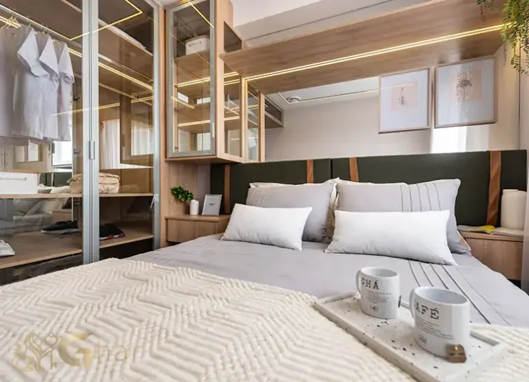 Quarto de casal do apartamento decorado Mapp Barra Funda na Barra Funda São Paulo