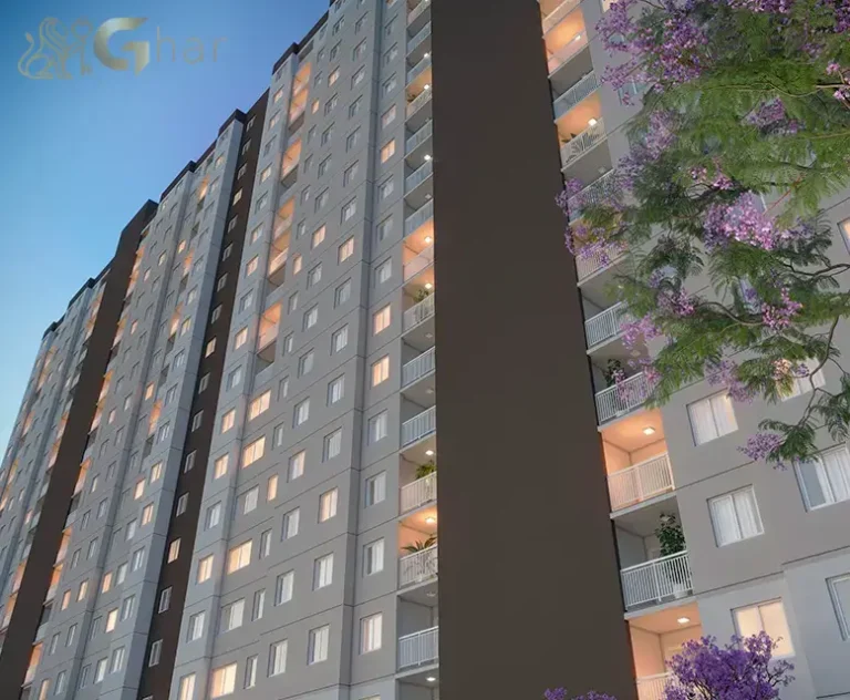 Fachada com varandas do Mapp Barra Funda na Barra Funda SP