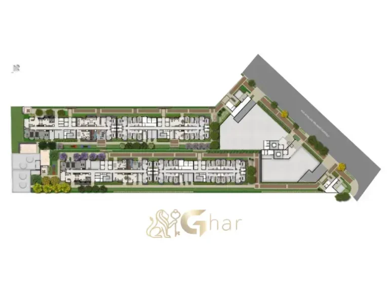 Planta de implantação térreo do condomínio Mapp Barra Funda