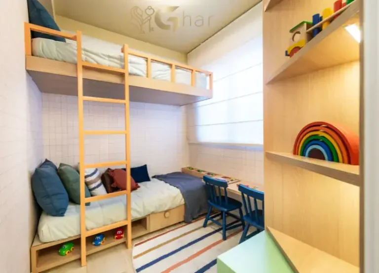 Quarto de solteiro do apartamento decorado no Meu Plano&Interlagos