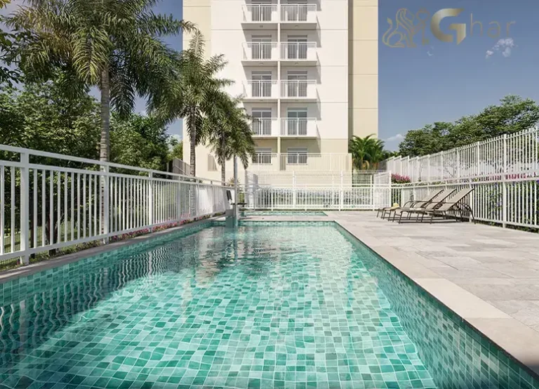 Piscina do condomínio Campo Grande no Meu Plano&Interlagos em Interlagos SP