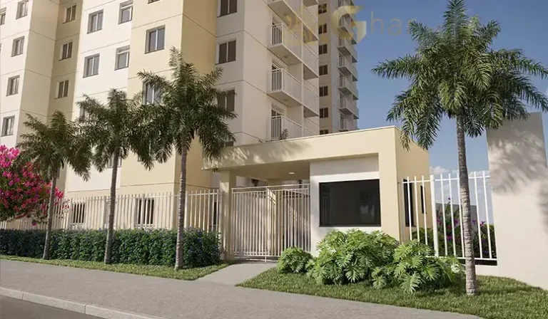 Fachada e portaria do condomínio Fugulin no Meu Plano&Interlagos