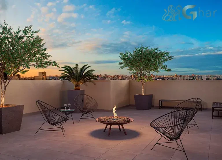 Área de lazer descoberta da Torre D no condomínio Fugulin do Meu Plano&Interlagos