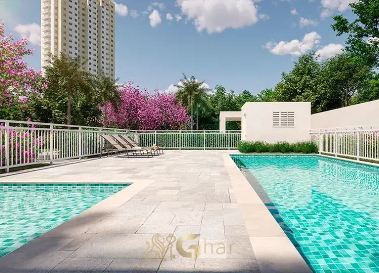 Piscina do condomínio Palmares no Meu Plano&Interlagos em São Paulo