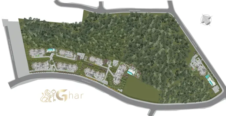 Planta de implantação geral dos três condomínios do Meu Plano&Interlagos