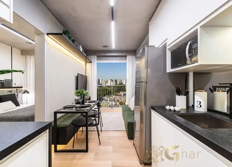 Cozinha do apartamento decorado do Mistá by Plano&Plano Tupinás na Saúde São Paulo