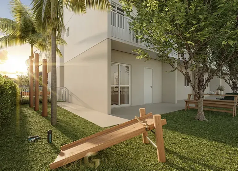 Espaço fitness externo do Mistá by Plano&Plano Tupinás na Saúde São Paulo