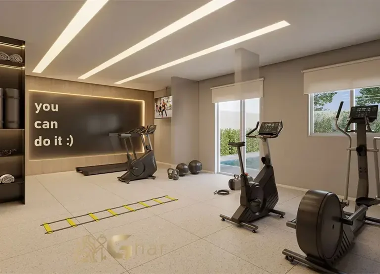 Espaço fitness do condomínio Mistá by Plano&Plano Ubiatans na Saúde