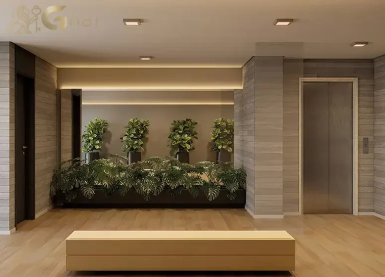 Hall de entrada não residencial do Mistá by Plano&Plano Ubiatans na Saúde em São Paulo