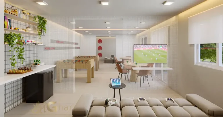 Salão de jogos do condomínio Mundo Park Alvorada no Campo Grande