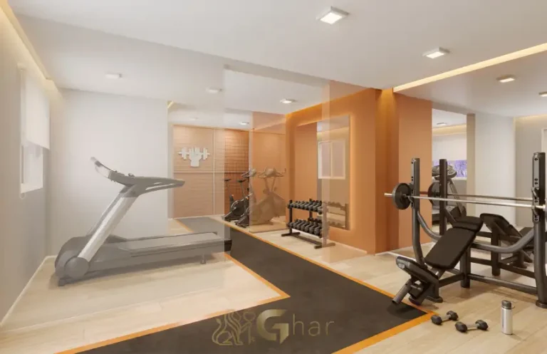 Academia fitness equipada no condomínio Mundo Park Aurora no Campo Grande em São Paulo