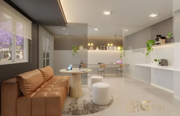 Espaço coworking no condomínio Mundo Park Aurora no Campo Grande em São Paulo