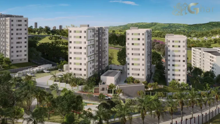 Vista aérea do Nascente do Jequitibá em Pirituba, condomínio de apartamentos na Zona Norte