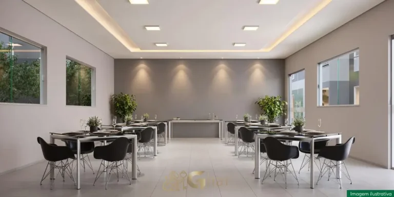 Salão de festas do Nascente do Jequitibá em Pirituba, condomínio de apartamentos com lazer