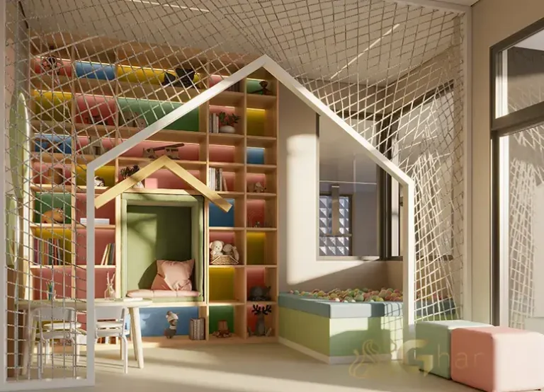 Brinquedoteca do condomínio Oriz by Plano&Plano no Campo Belo