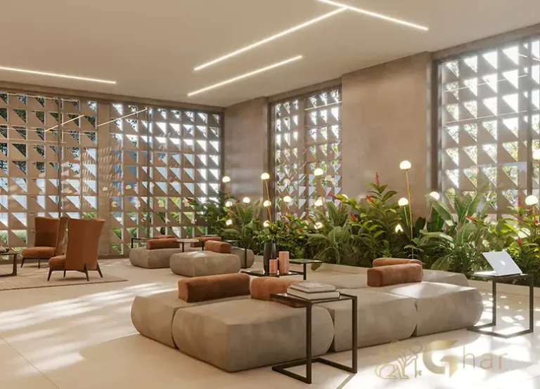 Lobby principal do Oriz by Plano&Plano no Campo Belo