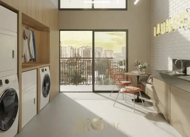 Lavanderia dos studios no Oriz by Plano&Plano Campo Belo