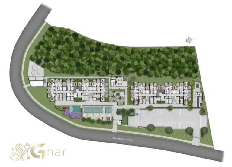 Planta De Implantação Do Condomínio Plano&Alto Cantareira Jaraguá