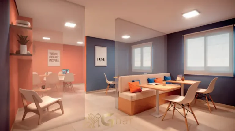 Coworking do condomínio Plano&Alto Morumbi na Vila Andrade, São Paulo