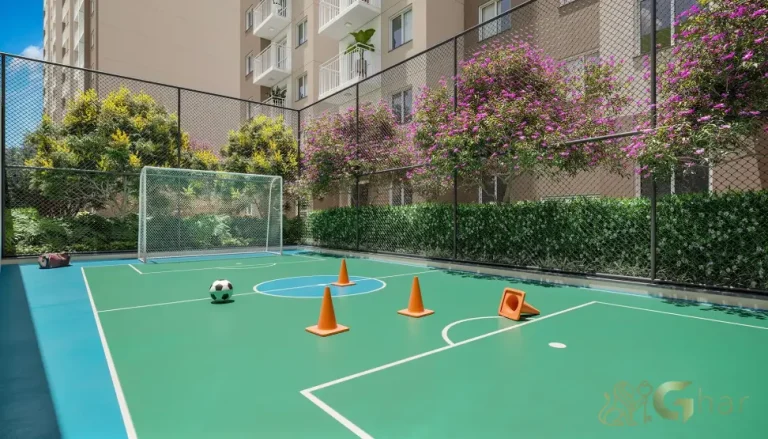 Quadra recreativa do condomínio Plano&Alto Morumbi na Vila Andrade, São Paulo