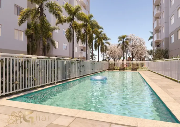 Piscina do condomínio Plano&Bosque do Carmo no Parque do Carmo Zona Leste