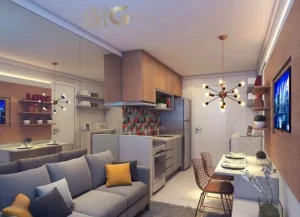 Sala Living Do Apartamento Decorado Plano&Estação Giovanni Gronchi Morumbi