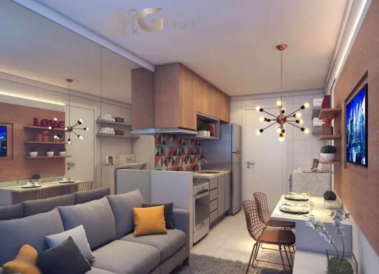 Sala Living Do Apartamento Decorado Plano&Estação Giovanni Gronchi Morumbi