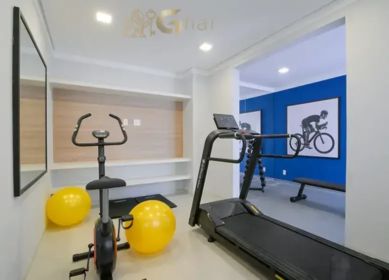 Sala de ginástica do Plano&Estação Santo Amaro no Socorro – condomínio na Zona Sul