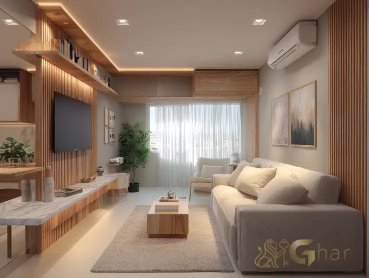 Apartamento Decorado Com Sala De Estar E TV No Plano&Jaçanã