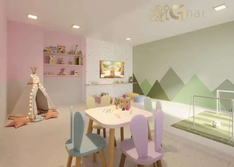 Brinquedoteca do condomínio Plano&Mais Interlagos Refúgio em Interlagos com espaço infantil seguro e moderno