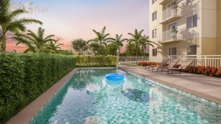 Piscina do condomínio Plano&Mais Interlagos Refúgio para lazer dos moradores