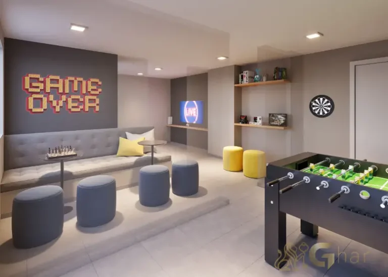 Salão de jogos do Plano&Mais Interlagos Reserva com espaço para lazer e convivência