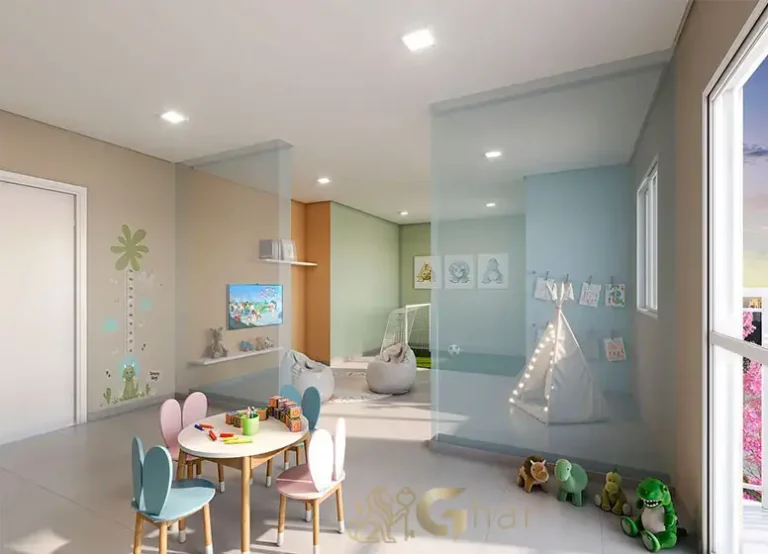 Brinquedoteca do condomínio Plano&Mais Morumbi com espaço lúdico infantil