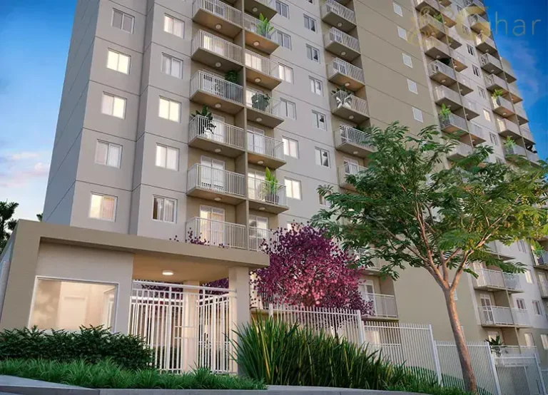 Fachada do condomínio residencial Plano&Mais Morumbi na Zona Sul de São Paulo